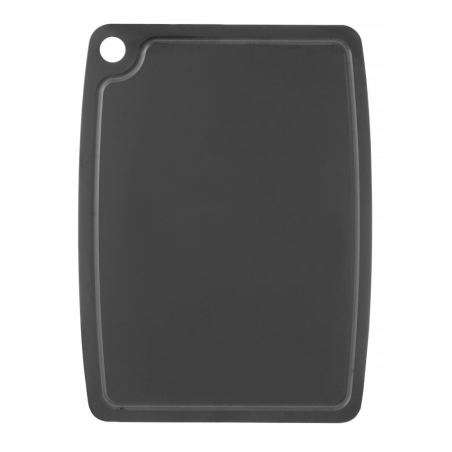 Planche &agrave; D&eacute;couper Professionnelle Noire en Fibre de Bois 300x235x6mm Antid&eacute;rapante et Lavable au Lave-Vaisselle - Hendi