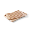 Planche &agrave; Pain Professionnelle en Bois d'H&eacute;v&eacute;a, Grille Amovible, 475x322mm - Hendi