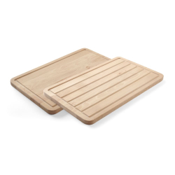 Planche &agrave; pain r&eacute;versible en bois de h&ecirc;tre massif, 530x325mm - Hendi