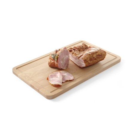 Planche &agrave; pain r&eacute;versible en bois de h&ecirc;tre massif, 530x325mm - Hendi