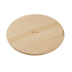 Planche &agrave; pizza en bois de h&ecirc;tre avec guides de coupe ⌀350mm - Hendi