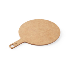 Planche &agrave; pizza professionnelle en bois agglom&eacute;r&eacute; avec poign&eacute;e, r&eacute;sistant 175&deg;C et lave-vaisselle - Hendi