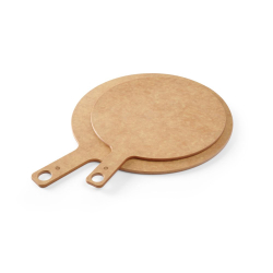 Planche &agrave; Pizza Professionnelle en Bois Composite avec Poign&eacute;e (⌀254x6mm), R&eacute;sistante &agrave; la Chaleur et Lave-Vaisselle - Hendi