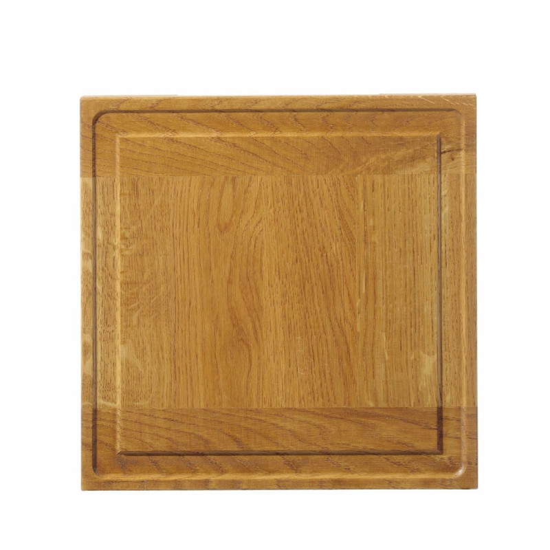 Planche de pr&eacute;sentation carr&eacute;e en ch&ecirc;ne, 270x270x20mm - Hendi