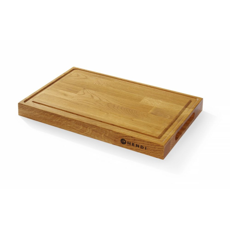 Planche de Pr&eacute;sentation en Ch&ecirc;ne Double Face 420x280x40mm pour Service &Eacute;l&eacute;gant - Hendi