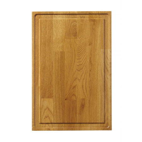 Planche de Pr&eacute;sentation en Ch&ecirc;ne Double Face 420x280x40mm pour Service &Eacute;l&eacute;gant - Hendi