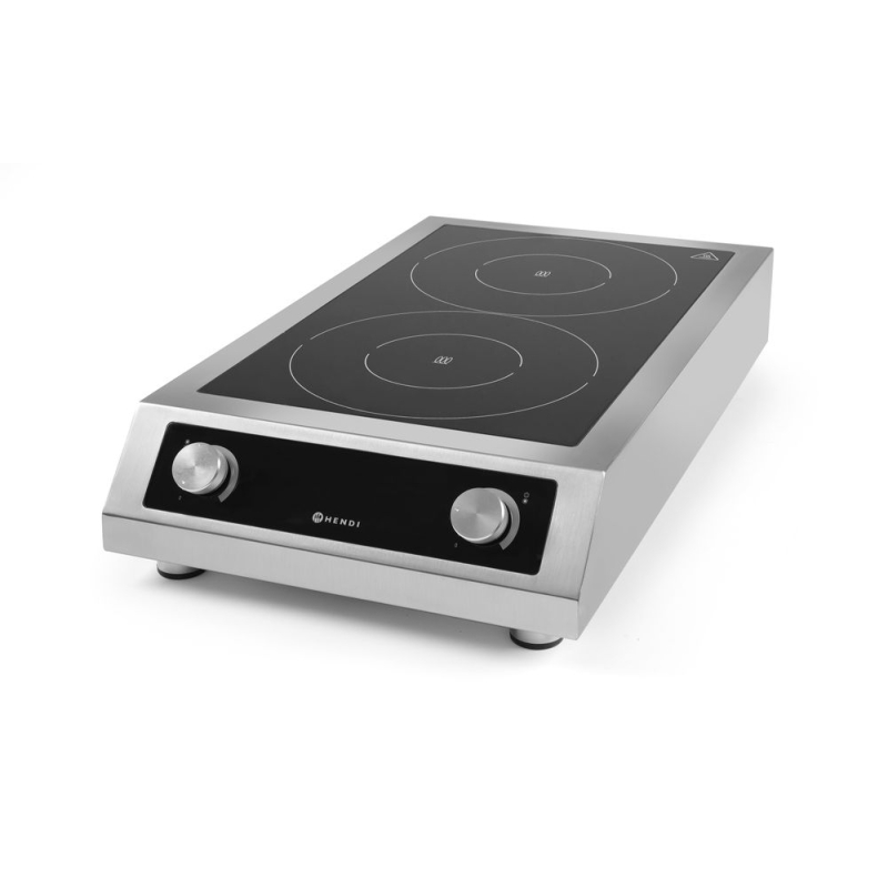 Plaque de Cuisson &agrave; Induction Double Professionnelle Profi Line 7000W 400V - Hendi