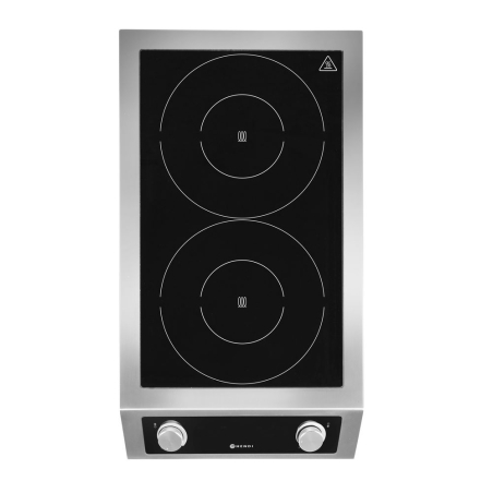 Plaque de Cuisson &agrave; Induction Double Professionnelle Profi Line 7000W 400V - Hendi