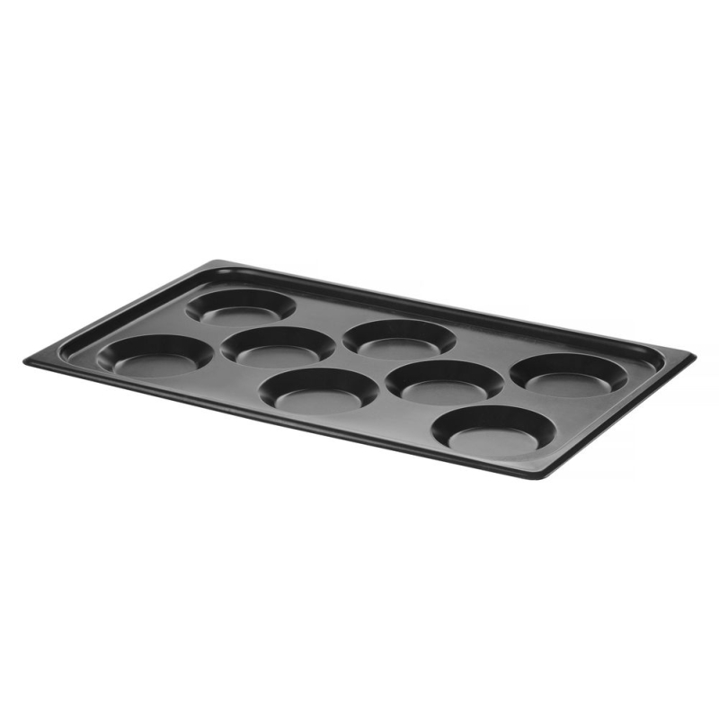 Plaque de cuisson Antiadh&eacute;sive GN 1/1 avec 8 Moules &agrave; &OElig;ufs/Pancakes CONVECTOMAT EGGPLATE - Hendi