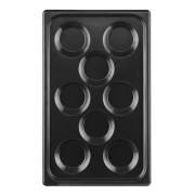 Plaque de cuisson Antiadh&eacute;sive GN 1/1 avec 8 Moules &agrave; &OElig;ufs/Pancakes CONVECTOMAT EGGPLATE - Hendi