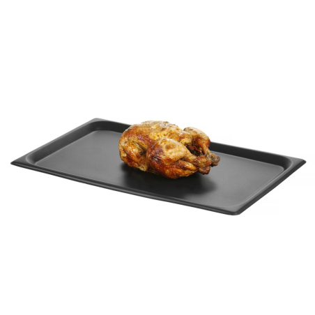 Plaque de Four Antiadh&eacute;sive CONVECTOMAT ROAST GN 1/1, Noir - Hendi
