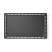 Plaque Gril R&eacute;versible en Fonte GN 1/1 (325x530mm) pour Barbecue Green Fire - Hendi