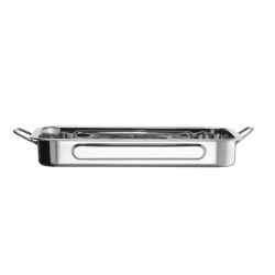 Plat &agrave; Four Professionnel Inox 43x31x6 cm - Hendi