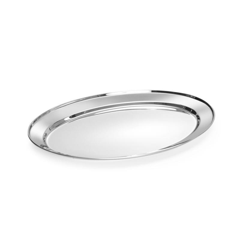 Plat Ovale Professionnel en Acier Inoxydable 500x350mm - Hendi