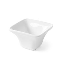 Plat/Coupelle &agrave; Tapas Carr&eacute; en Porcelaine, 6 pi&egrave;ces, 59x59mm - Hendi