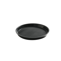 Plateau de service antid&eacute;rapant rond noir ⌀320mm - Hendi
