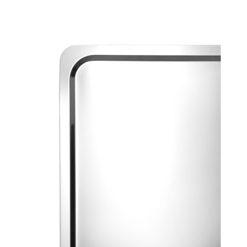 Plateau de service GN 1/1 inox bord lisse, lavable au lave-vaisselle - Hendi