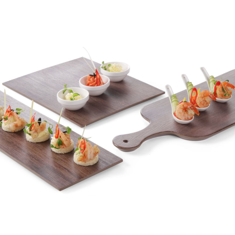 Plateau de service imitation bois antid&eacute;rapant GN 1/2 (325x265x10mm) - Hendi