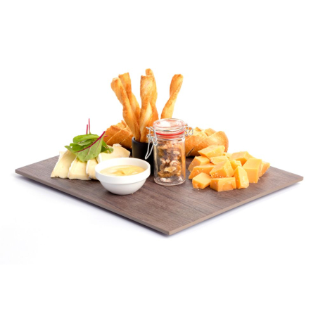 Plateau de service imitation bois antid&eacute;rapant GN 1/2 (325x265x10mm) - Hendi