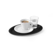 Plateau de service ovale antid&eacute;rapant noir 290x210mm - Hendi