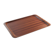 Plateau de service rectangulaire antid&eacute;rapant stratifi&eacute; Acajou 370x530mm - Hendi
