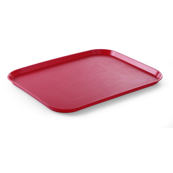 Plateau Fast-Food Grand Format, Rouge, 350x450mm, &Eacute;quipement Professionnel - Hendi
