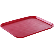 Plateau Fast-Food Grand Format, Rouge, 350x450mm, &Eacute;quipement Professionnel - Hendi