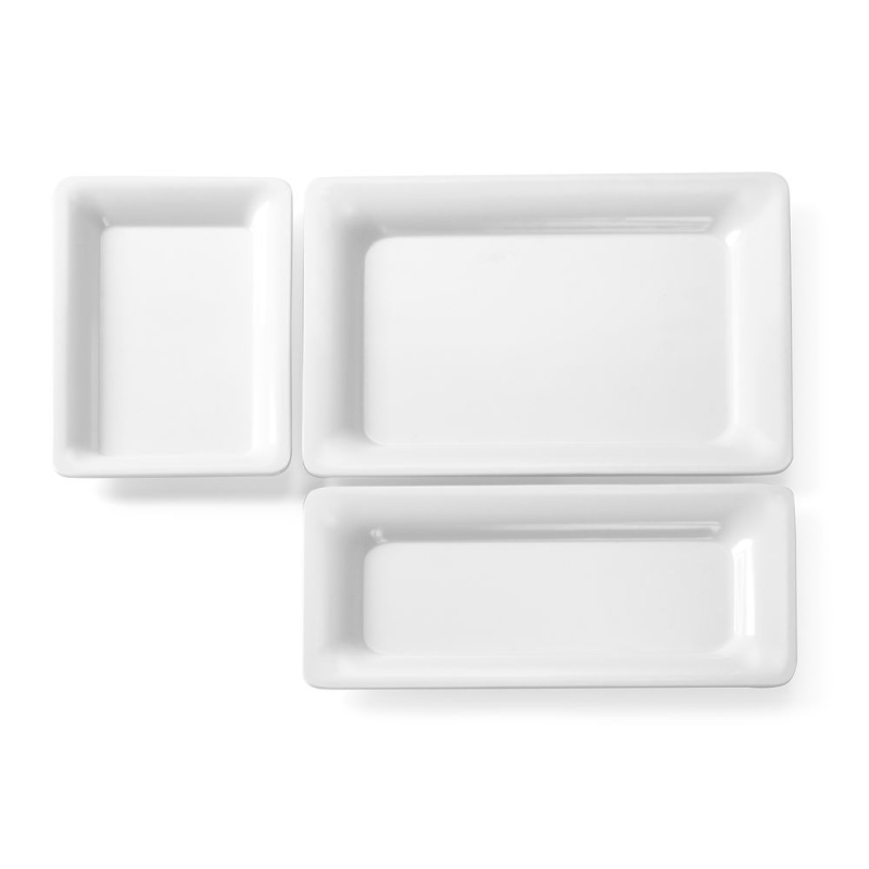 Plateau Gastronorme GN 1/2 Bord Fin Acier Inoxydable 325x265mm - Hendi