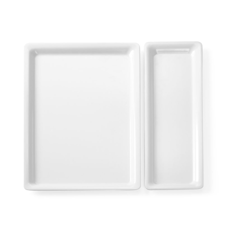 Plateau Gastronorme Inox GN 1/1 530x325mm Bord Fin - Hendi