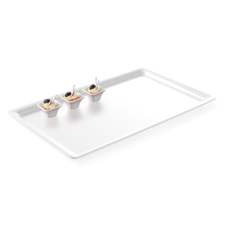 Plateau Gastronorme Inox GN 1/1 530x325mm Bord Fin - Hendi
