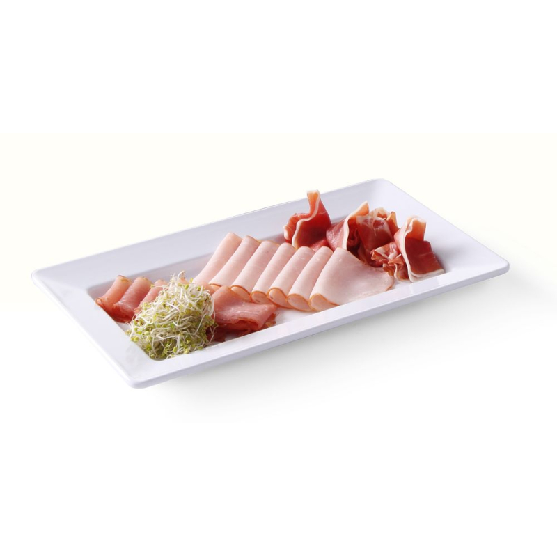 Plateau Rectangulaire Professionnel Inox 360x205x38mm - Hendi