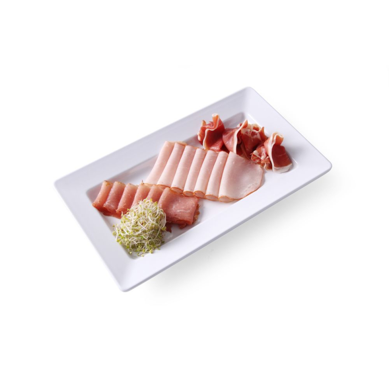 Plateau Rectangulaire Professionnel Inox 360x205x38mm - Hendi