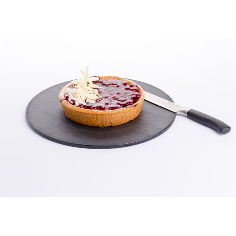 Plateau Rond de Service Imitation Ardoise/Granite, ⌀430x7mm - Hendi