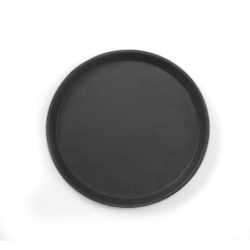 Plateau Rond Professionnel Noir ⌀280mm - Hendi