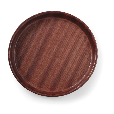 Plateau rond Woodform AmerBox Acajou ⌀320mm x 35mm - Hendi