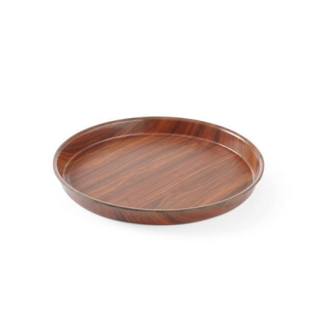 Plateau rond Woodform AmerBox Acajou ⌀320mm x 35mm - Hendi