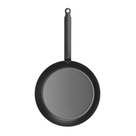 Po&ecirc;le &agrave; frire anti-adh&eacute;sive en acier au carbone, manche ergonomique, four 220&deg;C - Hendi