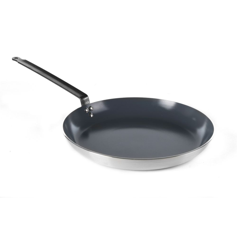 Po&ecirc;le &agrave; Frire Professionnelle, Acier au Carbone, &Oslash;390x50mm - Hendi
