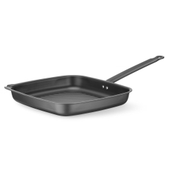 Po&ecirc;le &agrave; griller carr&eacute;e professionnelle, 480x282x(H)80mm, acier au carbone, bec verseur, four 220&deg;C - Hendi