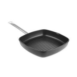Po&ecirc;le &agrave; Griller Rainur&eacute;e Professionnelle Titanium, 550x290mm - Hendi