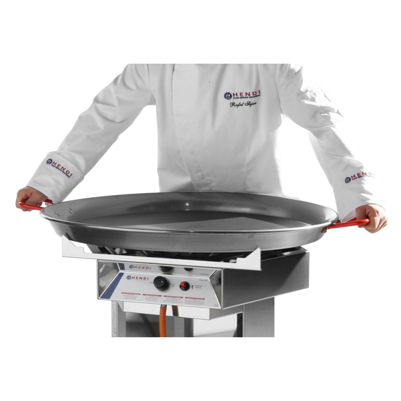 Po&ecirc;le &agrave; paella en acier carbone, ⌀600mm, pour grill &agrave; gaz Fi&euml;sta - Hendi