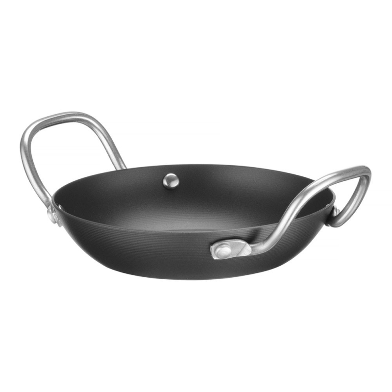 Po&ecirc;le de service Acier Carbone ⌀184mm, 2 Poign&eacute;es Inox, Four 250&deg;C - Hendi