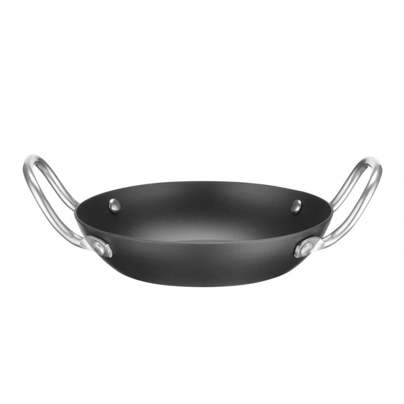 Po&ecirc;le de service en Acier Carbone, ⌀164mm, 2 Poign&eacute;es Inox, Four 250&deg;C - Hendi