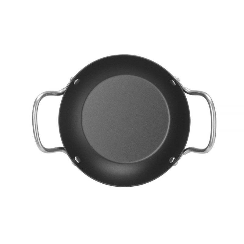Po&ecirc;le de service en Acier Carbone, ⌀164mm, 2 Poign&eacute;es Inox, Four 250&deg;C - Hendi