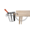 Porte-seau &agrave; champagne de table professionnel en acier inoxydable BarUp, anti-rayures - Hendi