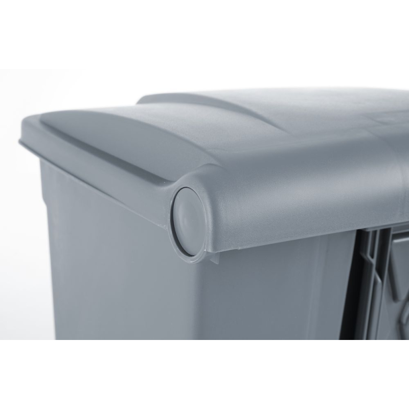 Poubelle &agrave; p&eacute;dale 68L Gris clair, AmerBox - Hendi
