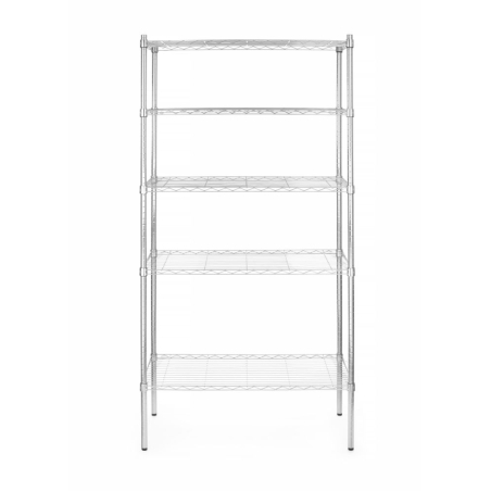 Rayonnage Chrome 5 &Eacute;tag&egrave;res, 910x455x1830mm - Hendi
