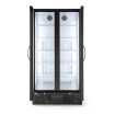 R&eacute;frig&eacute;rateur Arri&egrave;re de Bar Double Porte 384L Noir, Arktic - Hendi