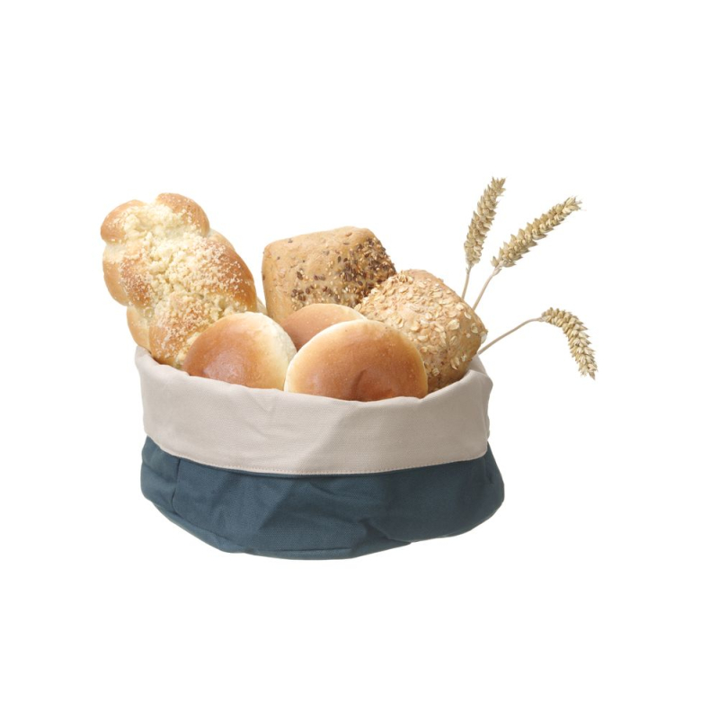 Sac &agrave; pain rond en coton durable Gris fonc&eacute; ⌀250x160mm - Hendi