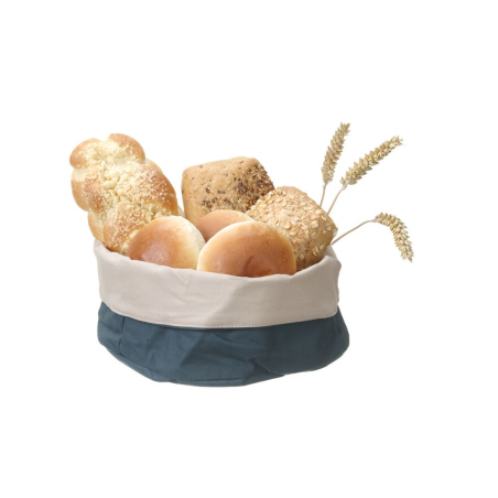 Sac &agrave; pain rond en coton durable Gris fonc&eacute; ⌀250x160mm - Hendi